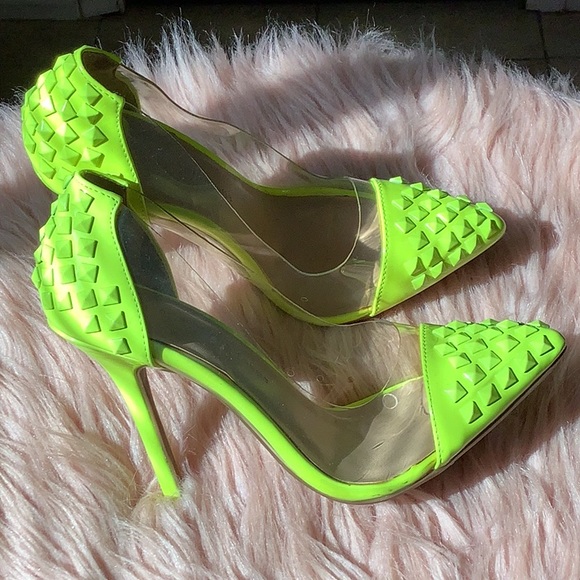 Spiked heels color, yellow💛 - Picture 3 of 10